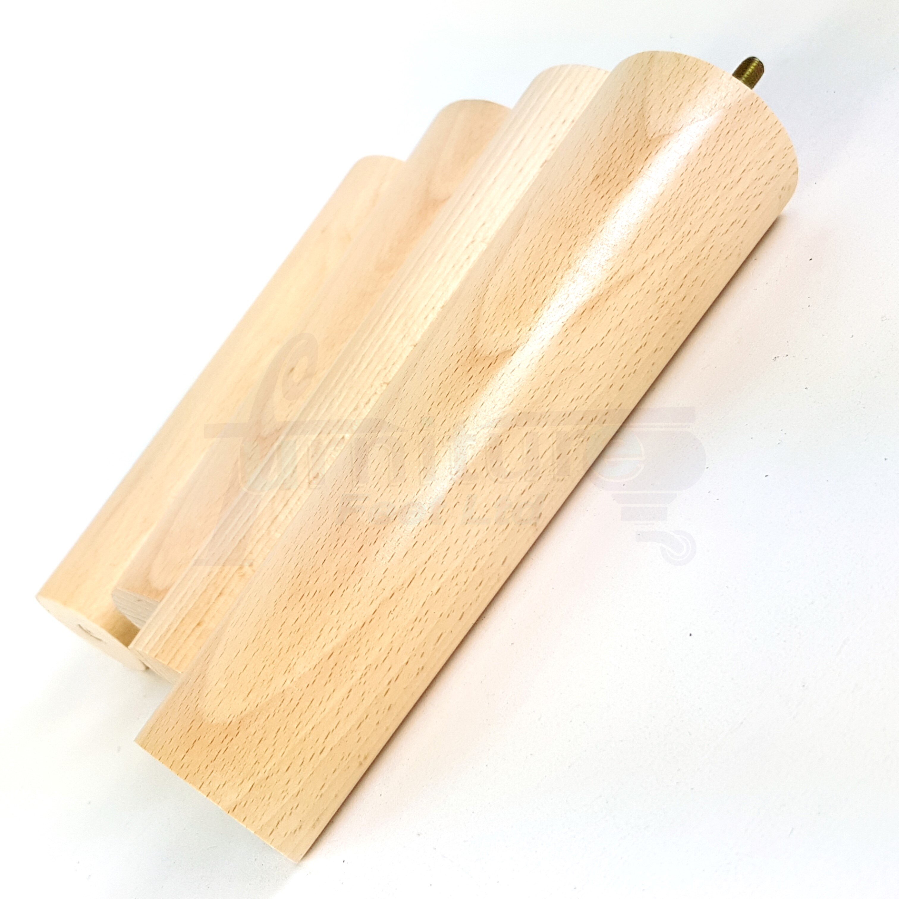 Turned Wood Legs Natural 230Mm High Set Of 4 Replacement Furniture Bun Feet Settee Chairs Sofas Footstools M10 Pkc148